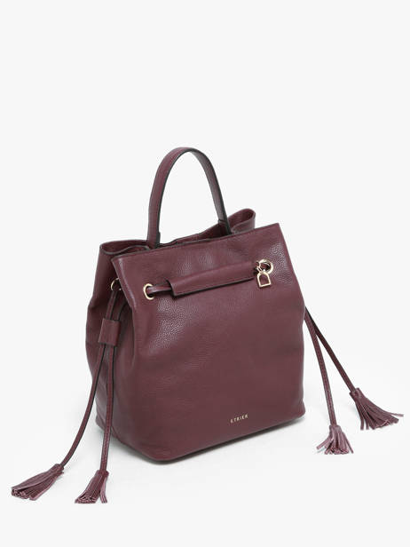 Sac Bourse M Tradition Cuir Etrier Violet tradition ETRA004M vue secondaire 2